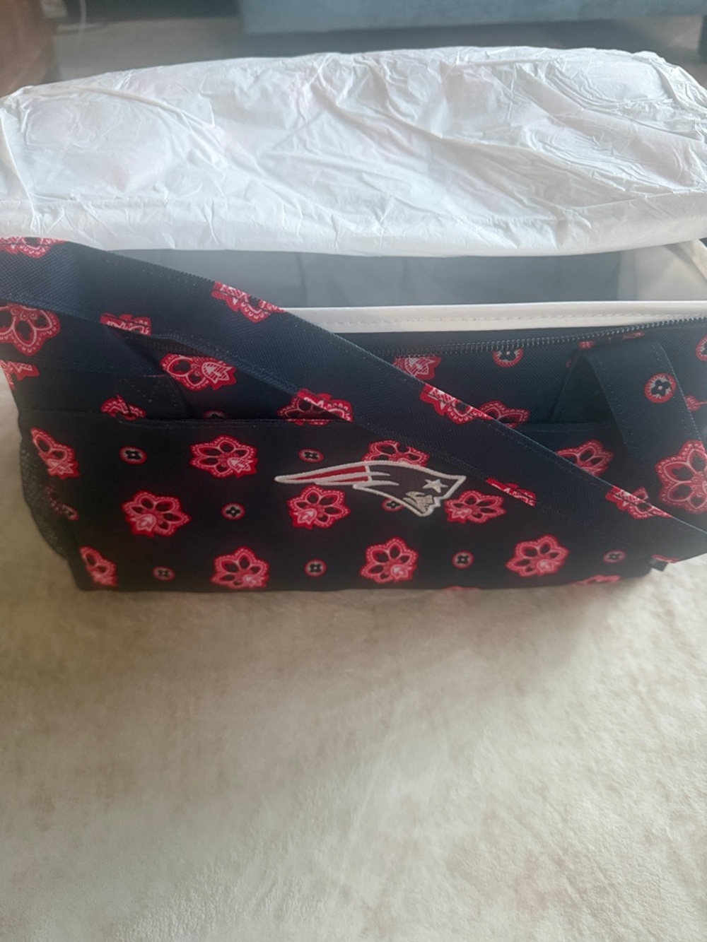 Vera Bradley New England patriots Lined Interior cooler